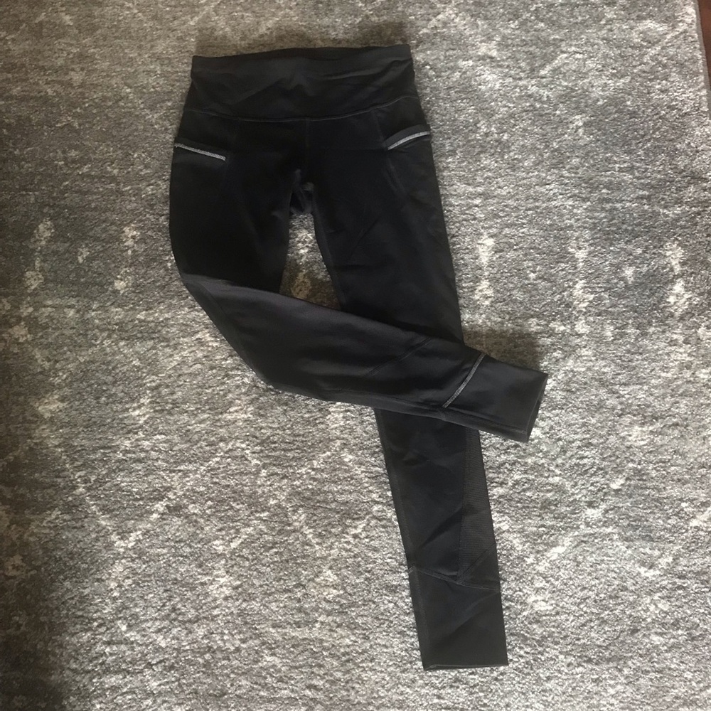Black Athleta yoga workout running pants